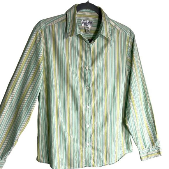 Basic Pendleton Striped Blouse classic Large - Picture 1 of 8